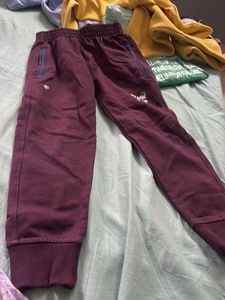 Burgundy Casual Pants
