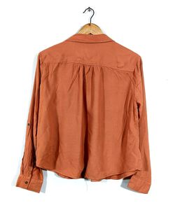 Terracotta Button-Down Shirt