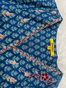 Elegant Blue Embroidered Kurta