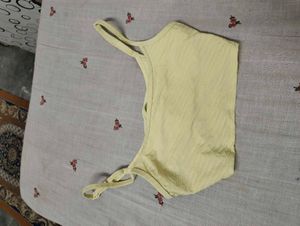 Light Yellow Sports Bra