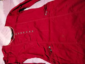 Stylish Red Cotton Kurta for Women