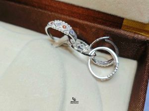 Exquisite Pure Silver Toe Rings with Gemstones