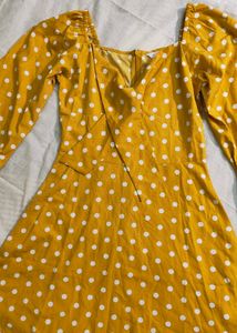 💛Yellow Polka Dot Mini Dress💛