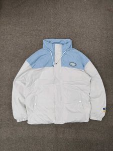 Stylish Color Block Puffer Jacket