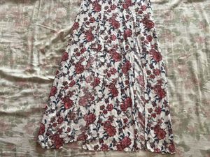Floral Print Maxi Dress with Slits