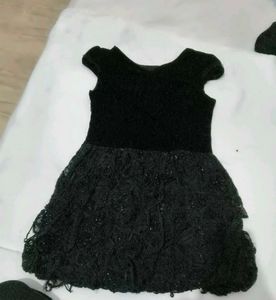 Very Fancy Mini Velvet  Net Short Drees