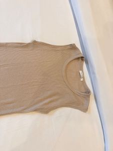 Beige Knit Sleeveless Bodycon Maxi Dress for Women