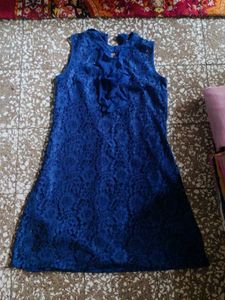 Blue Lace One Piece Dress