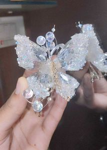 asthetic Sparkling butterfly 🦋 Hair Clip 🎀