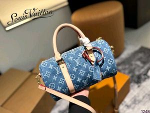 LOUIS VUITTON DENIM MINI SPEED WD BOX