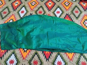 Embroidered Red Kurta with Green Salwar