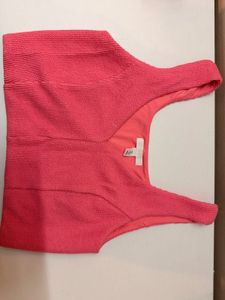 H&M pink crop top