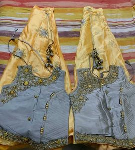 Yellow Embroidered Ethnic Skirt for teen girls