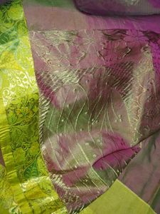 Green &amp; Pink Pure Kanchi Pattu Saree 💚💝