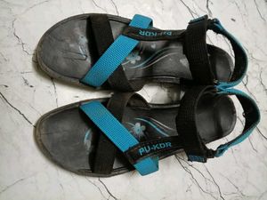 Blue &amp; Black Comfort Sandals