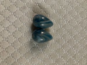 Marble Effect Green Earring