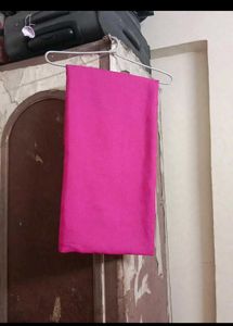 Vibrant Pink Kurta with Silver Embellishments
