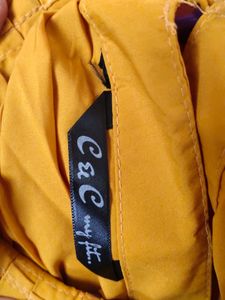 Knee Length Party Wear Yellow Dress
