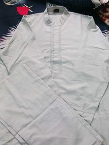 Men's Light grey Kurta Set