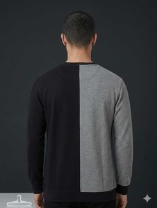 Stylish Color Block V-Neck Sweater