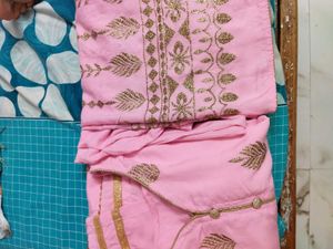 Pink Embroidered Kurta