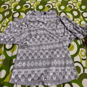 COMBO OF 2 Boho Tiered Cold Shoulder Top