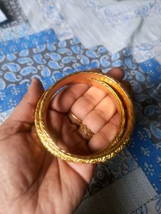 Gold-Plated Bangles (Set of 2)