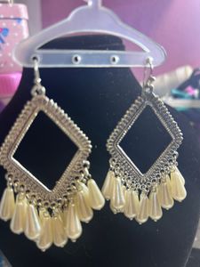 Boho Pearl Drop Dangle Earrings