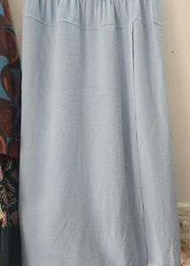Light Blue Wrap Style Ethnic Skirt