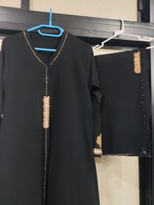 Nida Material Embroidery N Diamond Work Burqa
