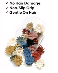 Cute Daisy Hair Clips (Set of 2)