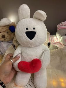Cute Bunny Plush with Heart Free Bag
