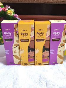 Pack of 4 Plum BodyLovin' Smokin' Vanilla Body Mis