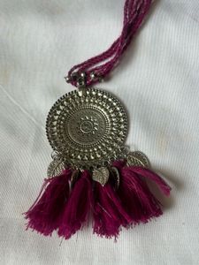 Boho Tribal Tassel Pendant Necklace
