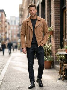 Stylish Brown Moto Jacket