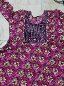 Combo Floral kurti with sequence.
