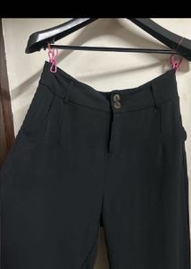 Classic Black Wide-Leg Pants