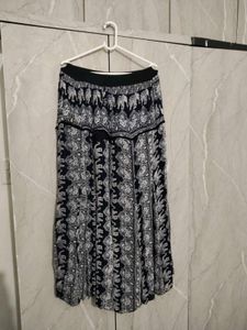 Bohemian Elephant Print Maxi Skirt