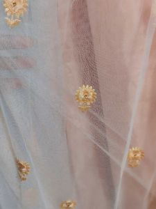 Elegant Peach Embellished Gown