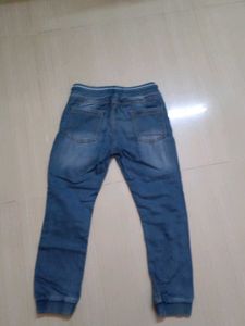 Boys Blue Denim Jogger Jeans