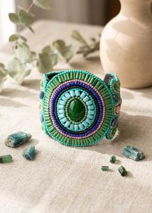 Boho Beaded Cuff Bracelet