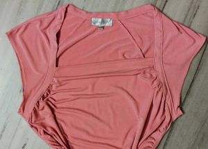 🍃🌸Y2k Chic Ruched Pink Top