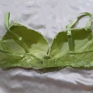 Green Lace Bra