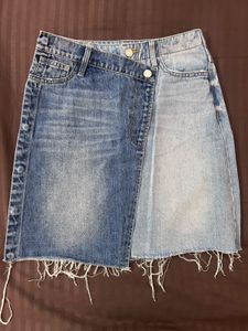 Two toned Denim skirt