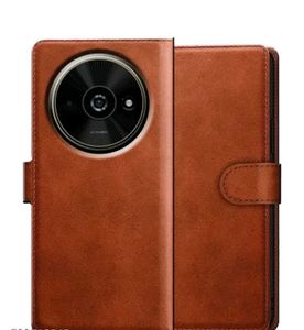 Premium Leather Flip Case for Smartphone POCO C61