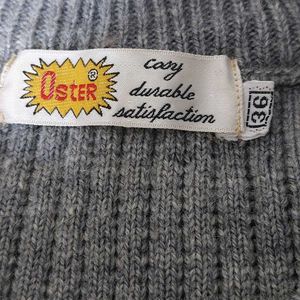 Grey Cable Knit Button-Up Cardigan
