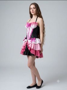 Chic Corset Dress with Ruffles