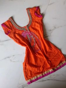 90s y2k heavily beaded stones short kurti