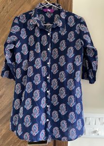 Blue Paisley Print Set