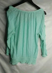 Boho Cold Shoulder Lace Insert Top